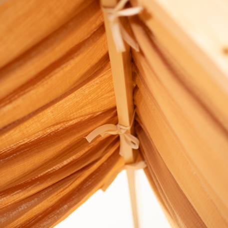 Ciel de lit cabane en gaze de coton solo 390 cm Beige+Blanc+Bleu+Camel+Écru+Gris+Imprimé coeurs+Marron+Pêche+Rose+Terracotta+Vert de gris 15 - vertbaudet enfant 