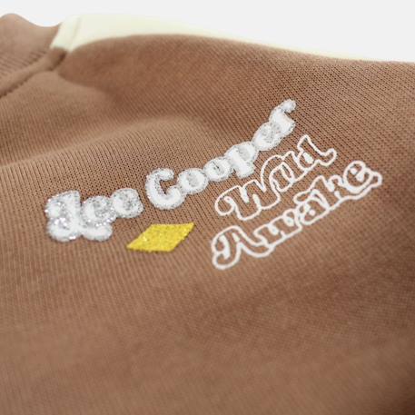 Ensemble survêtement fille avec une veste manches longues et un jogging Marron+Vert 5 - vertbaudet enfant 