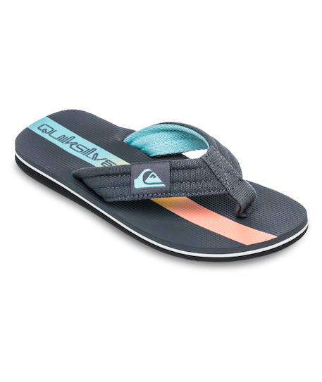 Tongs bleu/noir garçon molo layback Noir 4 - vertbaudet enfant 
