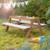 Table sable et eau en bois massif – pique-nique pour 4 enfants Bois naturel+Teck 7 - vertbaudet enfant 