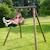 Portique simple une place en bois rond hanna Marron 1 - vertbaudet enfant 