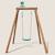 Portique simple une place en bois rond hanna Marron 3 - vertbaudet enfant 