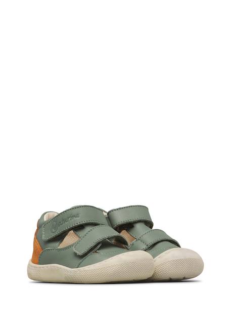 Sandales en cuir et en daim barefoot irtys Céleste-+Rose clair-+Sable-+Sage 17 - vertbaudet enfant 