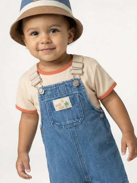 Ensemble T-shirt salopette bébé stone 9 - vertbaudet enfant 