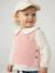 Pull bébé sans manches écru+marine+rose poudré 12 - vertbaudet enfant 
