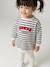 Ensemble bébé robe legging personnalisable rayé marine 2 - vertbaudet enfant 