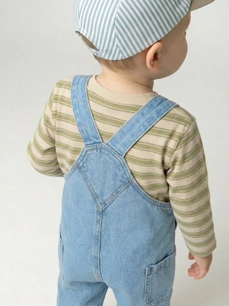 Ensemble salopette bébé garçon vert sauge 9 - vertbaudet enfant 