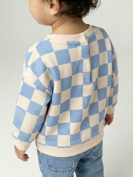 Sweat bébé garçon 'Team Soleil' bleu grisé 6 - vertbaudet enfant 