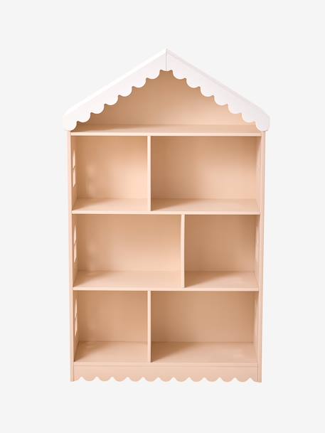 Bibliothèque enfant feston bois maison rose 5 - vertbaudet enfant 