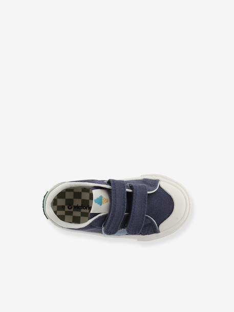 Baskets enfant en toile couleur Tribu Tiras Lona bleu jean+kaki+rose 5 - vertbaudet enfant 