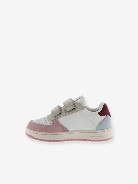 Baskets enfant Tiempo Tiras Serraje Multicolor bleu jean+rose 8 - vertbaudet enfant 