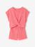 Ensemble fille t-shirt short en maille fantaisie écru+rose 9 - vertbaudet enfant 