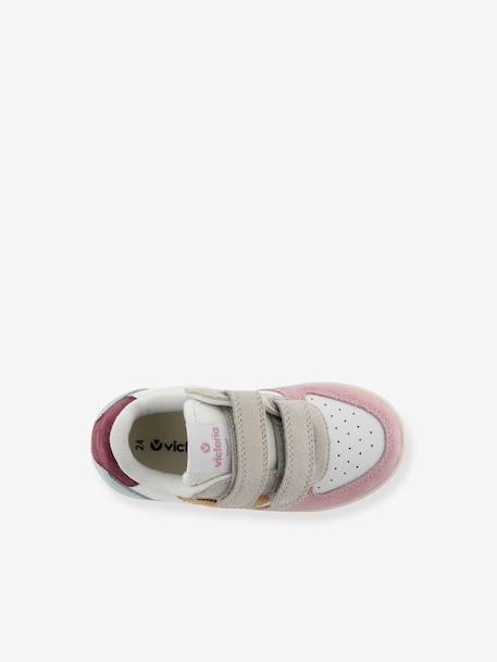 Baskets enfant Tiempo Tiras Serraje Multicolor bleu jean+rose 9 - vertbaudet enfant 