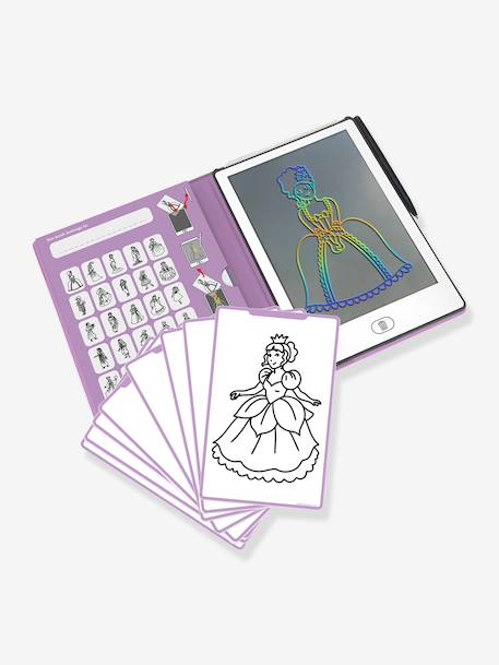 Tablette à dessin Kidydraw mini jaune+mauve+rose+vert sapin+violet 12 - vertbaudet enfant 