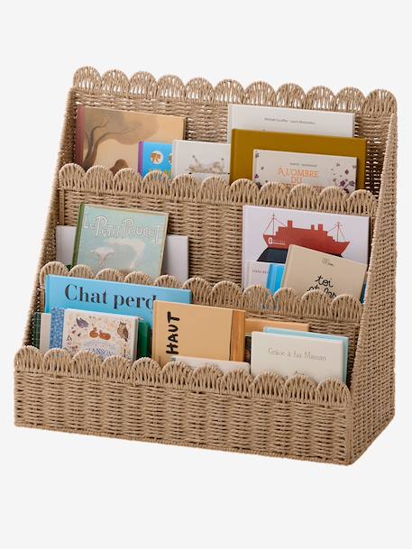 Bibliothèque feston corde de papier beige 3 - vertbaudet enfant 