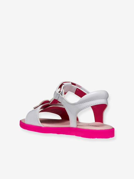 Sandales fille Joyfoot GEOX blanc+fuchsia 9 - vertbaudet enfant 