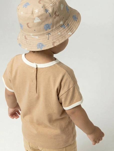 T-shirt bébé garçon en coton bio noix de pécan 6 - vertbaudet enfant 