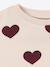Sweat col rond blanc+rose 3 - vertbaudet enfant 
