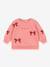 Sweat col rond blanc+rose 5 - vertbaudet enfant 