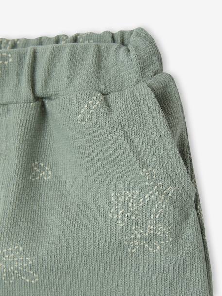 Ensemble short t-shirt à personnaliser noisette+vert sauge 17 - vertbaudet enfant 