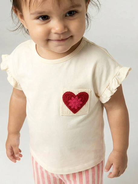 Bébé-T-shirt, sous-pull-T-shirt manches courtes bébé fille