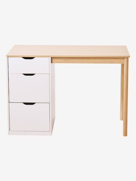 Bureau bois enfant avec tiroirs blanc 4 - vertbaudet enfant 