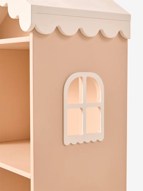 Bibliothèque enfant feston bois maison rose 6 - vertbaudet enfant 