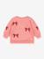 Sweat col rond blanc+rose 6 - vertbaudet enfant 
