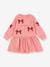 Robe sweat évasée blanc+rose 5 - vertbaudet enfant 