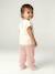 Pantalon large bébé fille jersey moutarde+rayé rose 10 - vertbaudet enfant 