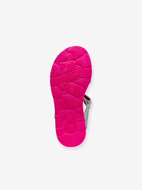 Sandales fille Joyfoot GEOX blanc+fuchsia 12 - vertbaudet enfant 