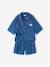 Ensemble short chemise fille denim léger bleu moyen 3 - vertbaudet enfant 