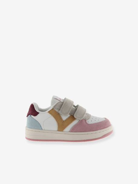 Baskets enfant Tiempo Tiras Serraje Multicolor bleu jean+rose 7 - vertbaudet enfant 