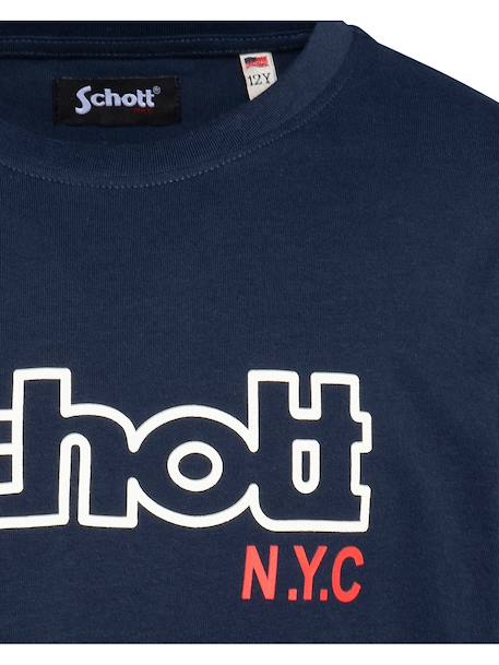 T-shirt imprimé à manches longues pour Blanc+Gris chiné+Marine+Noir 8 - vertbaudet enfant 