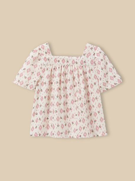 Blouse imprimé carolina fille Imprimé  carolina 2 - vertbaudet enfant 