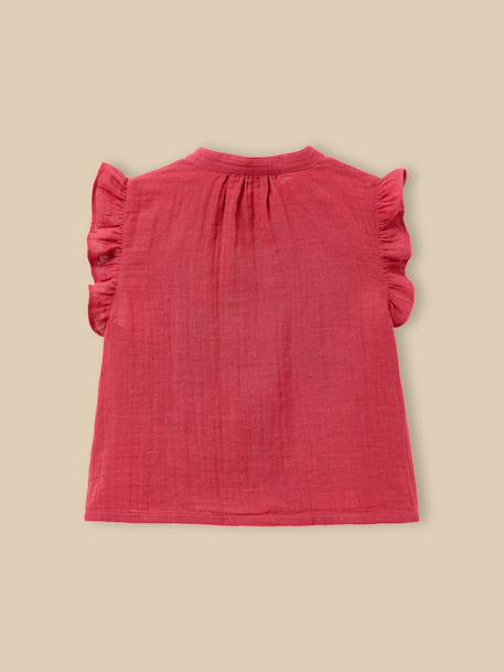 Blouse volantée - coton biologique Grenade 2 - vertbaudet enfant 
