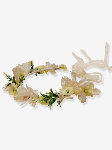 Couronne de fleurs écru 1 - vertbaudet enfant 