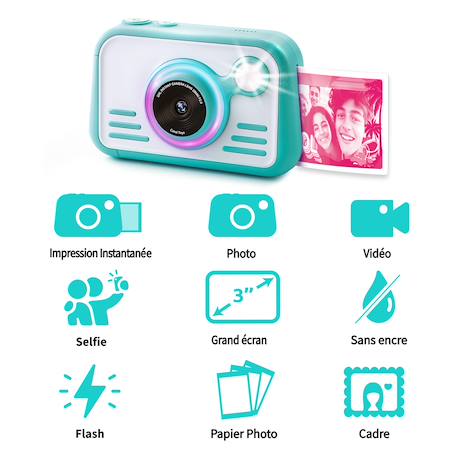 Appareil photo à impression instantanée papier photo - photo creator Mutli-couleur 5 - vertbaudet enfant 