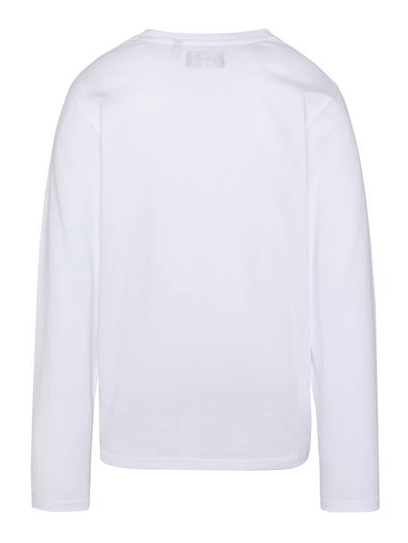 T-shirt imprimé à manches longues pour Blanc+Gris chiné+Marine+Noir 3 - vertbaudet enfant 