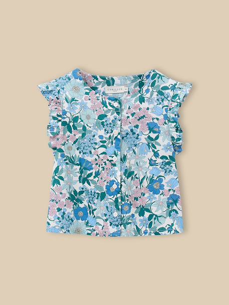 Fille-Blouse en tissu liberty