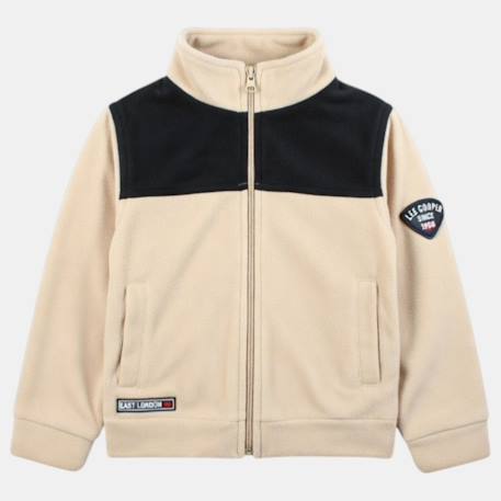 Veste polaire garçon au style casual Beige+Gris+Kaki+Marine+Noir 4 - vertbaudet enfant 