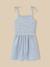 Combishort en seersucker fille Rayure seersucker bleu 2 - vertbaudet enfant 
