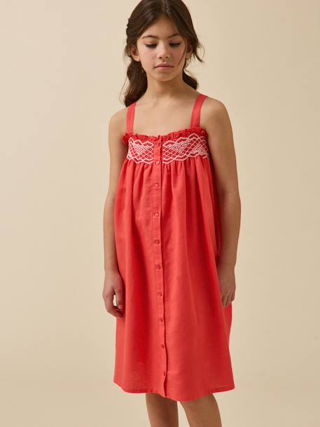 Fille-Robe-Robe à smocks fille