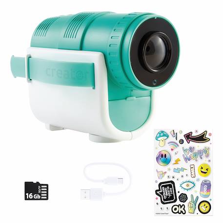 Caméra projecteur avec film et photos - video creator Turquoise 3 - vertbaudet enfant 