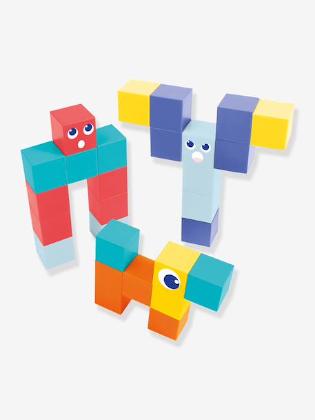 Cubes magnétiques 28 pièces multicolore 1 - vertbaudet enfant 