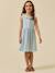 Robe  - coton biologique Bleu pastel 4 - vertbaudet enfant 