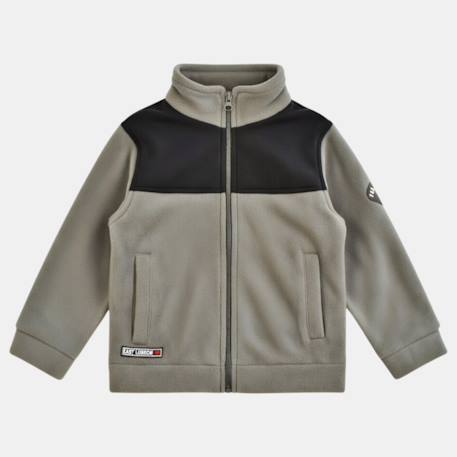 Veste polaire garçon au style casual Beige+Gris+Kaki+Marine+Noir 14 - vertbaudet enfant 