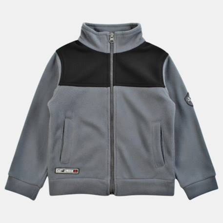 Veste polaire garçon au style casual Beige+Gris+Kaki+Marine+Noir 9 - vertbaudet enfant 
