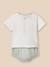 Ensemble t-shirt et bloomer en seersucker Rayure amande 1 - vertbaudet enfant 