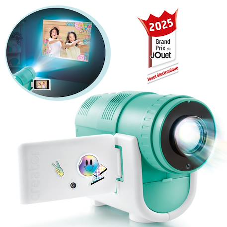 Caméra projecteur avec film et photos - video creator Turquoise 2 - vertbaudet enfant 